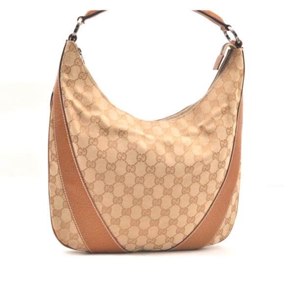 Gucci authentic brown canvas hobo bag - Picture 2 of 13